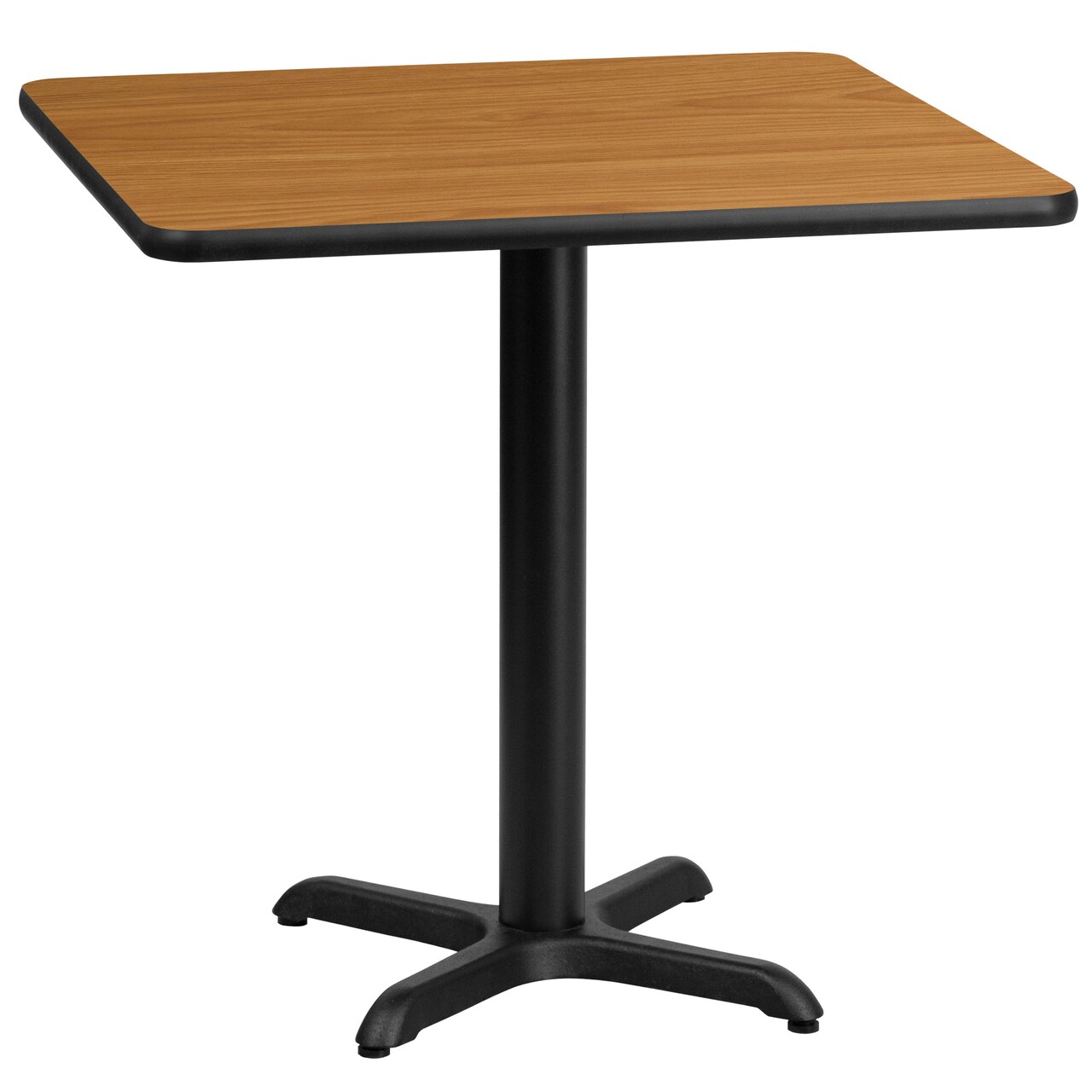 Emma and Oliver 30" Square Laminate Table Top with 22"x22" Table Height Base